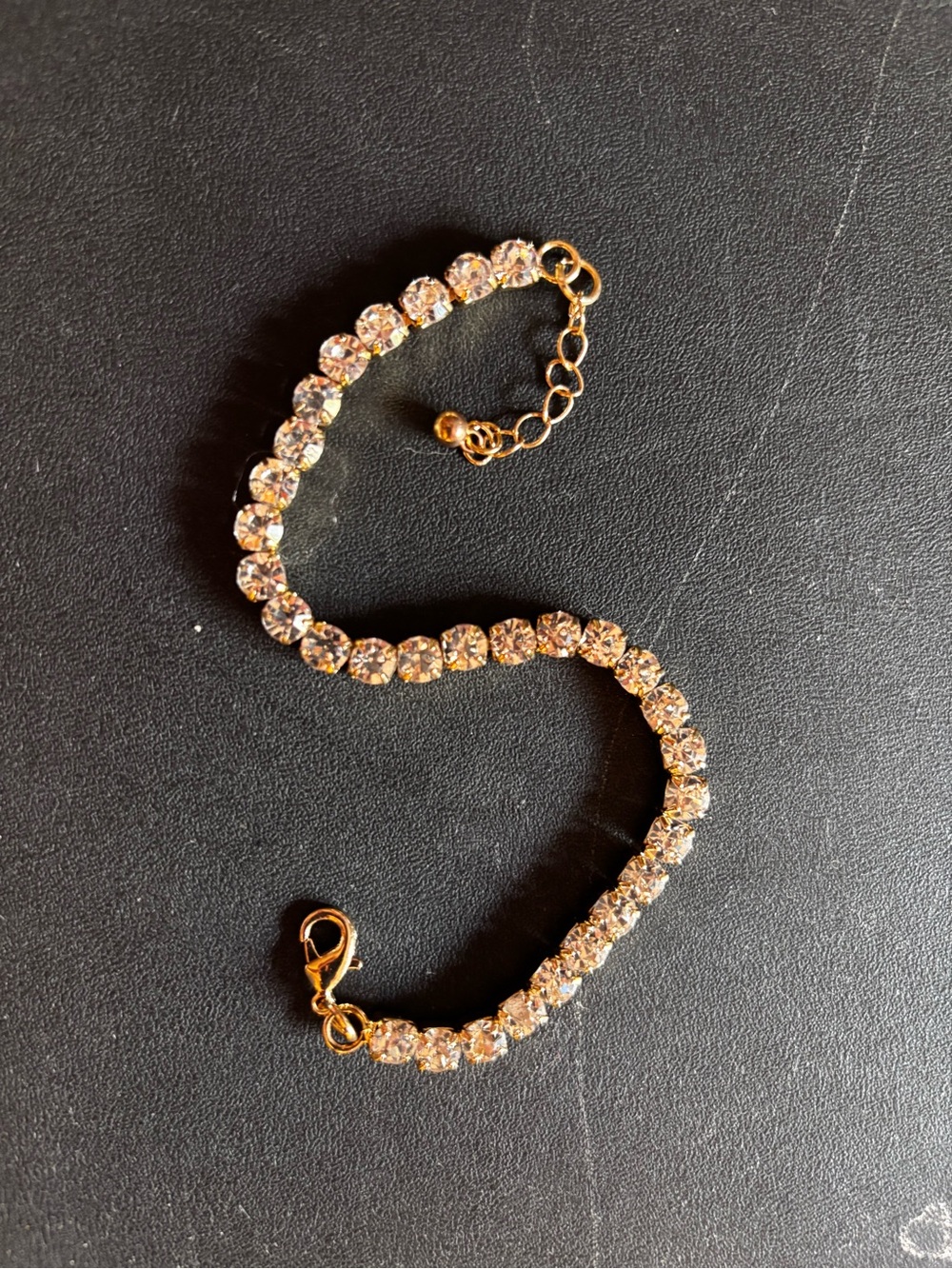 Swarovski Gold-Tone Clear Crystal Tennis Bracelet